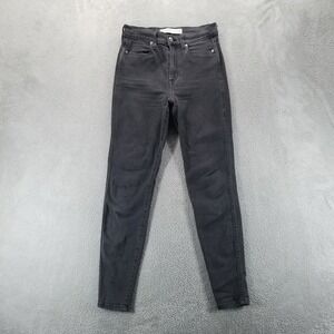 AYR Jeans Womens 28 Gray Skinny High Rise Minimalist Faded Stretch